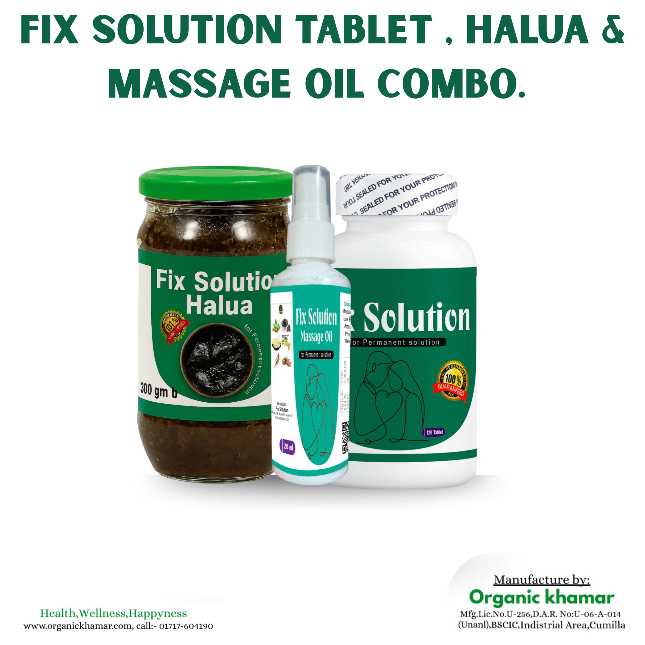 Fix Solution Tablet , Halua & Massa